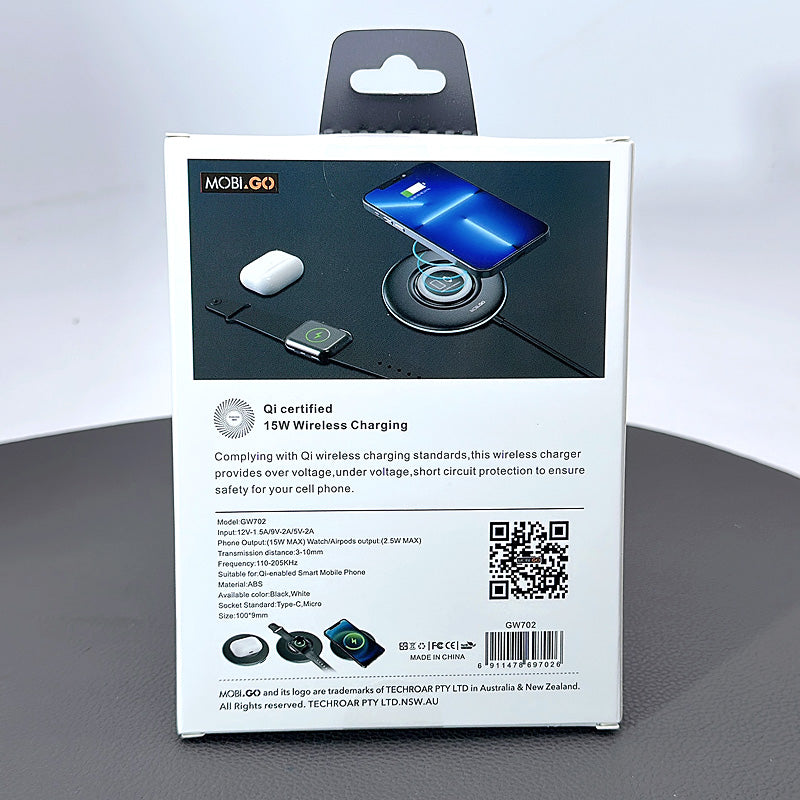 Mobigo 15W wireless charger GW702