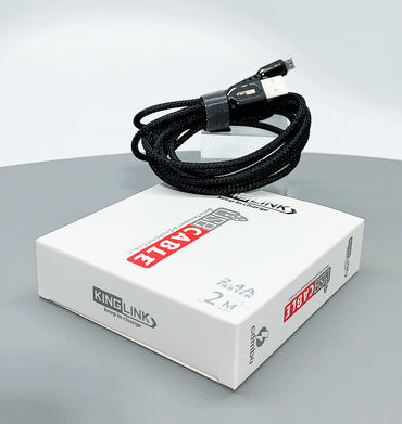 Kinglink KL 2m 2.4A faster fabric micro cable K122