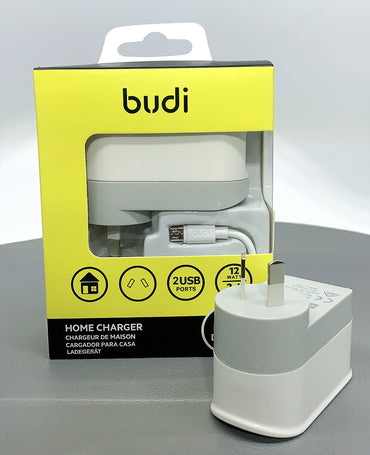 Budi home charger with micro cable M8J030AM