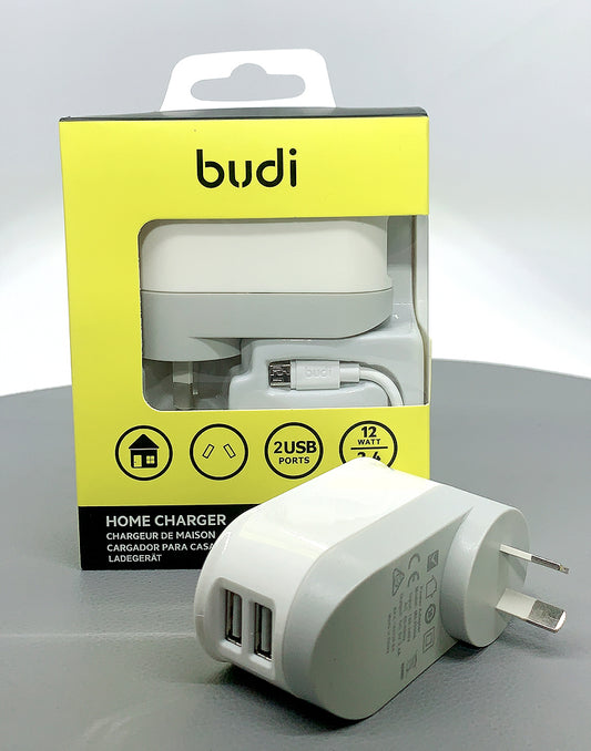 Budi home charger with micro cable M8J030AM