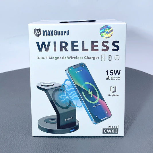 Maxguard 15W 3 in 1 wireless MagSafe charger CW03