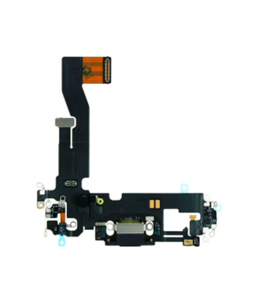 IPHONE 12/12PRO CHARGING PORT FLEX BLACK (ORIGINAL PULL)