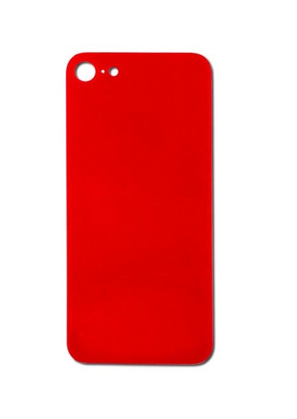 IPHONE 8PLUS BACK GLASS RED (BIG HOLE)