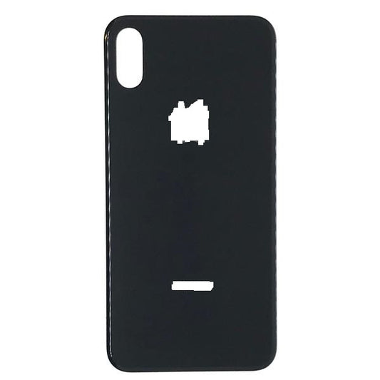 IPHONE XS BACK GLASS COVER BLACK (BIG HOLE)