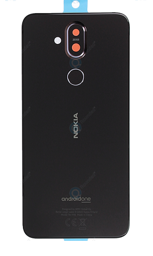 NOKIA 8.1 BACK GLASS BLACK (ORIGINAL)