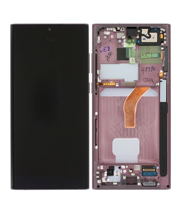 SAMSUNG S22ULTRA SCREEN BURGUNDY (SERVICE PACK)