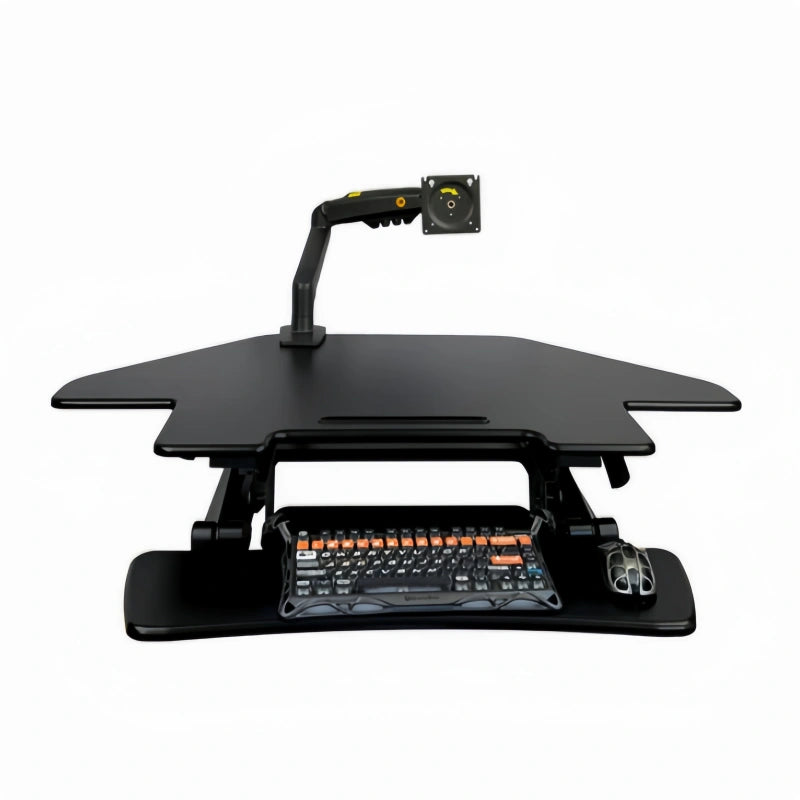 ONLINE Sit Stand Desk Adjustable Riser Ergonomic Work Station Corner 1000x600mm GLD07T