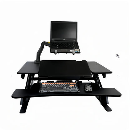 ONLINE Sit Stand Desk Adjustable Riser Ergonomic Work Station 890x522mm GSD06B