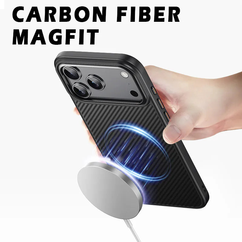 Case for iPhone 17 Air 6.6 Maxguard Carbon Fiber MagFit