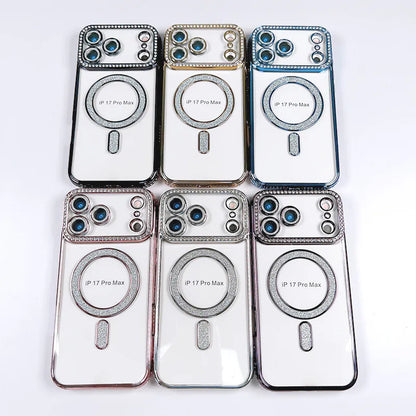 Case for iPhone 17 Pro 6.3 Kinglink Glitter Bling Design MagFit