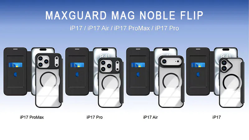 Case for iPhone 17 6.3 Maxguard Mag Noble Flip MagFit