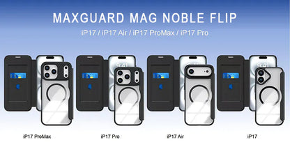 Case for iPhone 17 6.3 Maxguard Mag Noble Flip MagFit