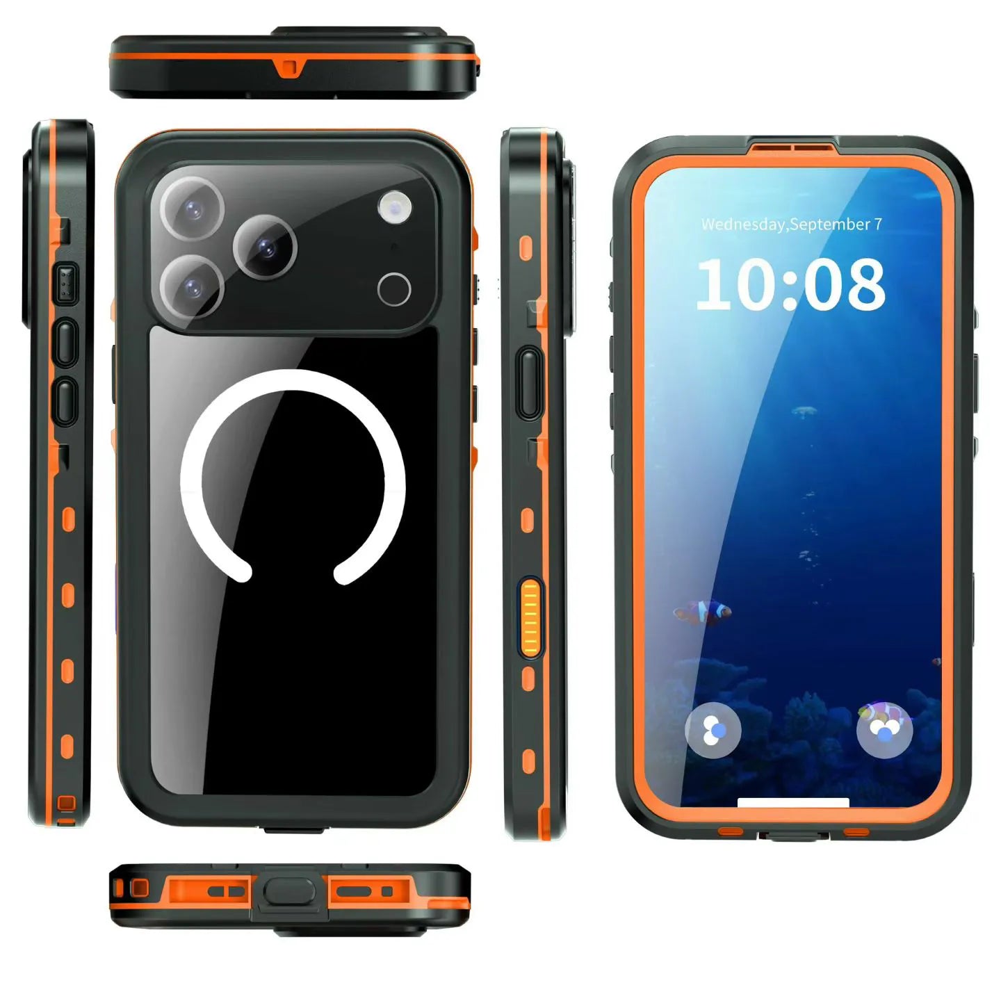 Case for iPhone 17 pro 6.3 Waterproof MagFIt