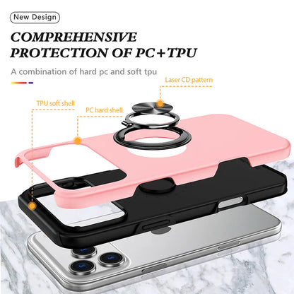 Case for iPhone 17 Air 6.6 Kinglink Mag Ring with Kickstand