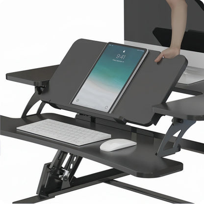 ONLINE Sit Stand Desk Adjustable Riser Ergonomic Work Station 890x522mm GSD06B