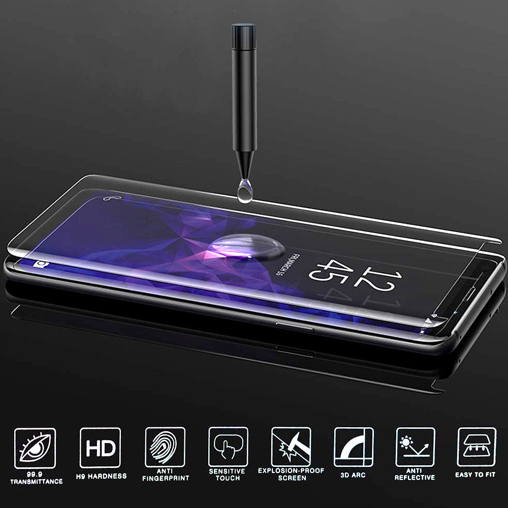 Samsung UV light glue glass screen protector