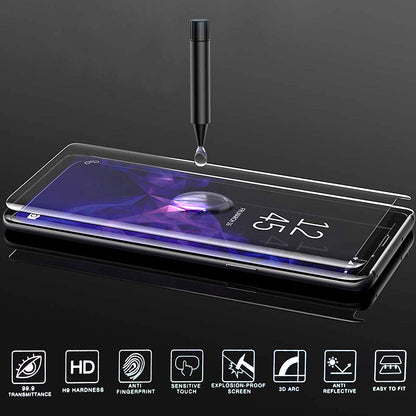 Samsung UV light glue glass screen protector