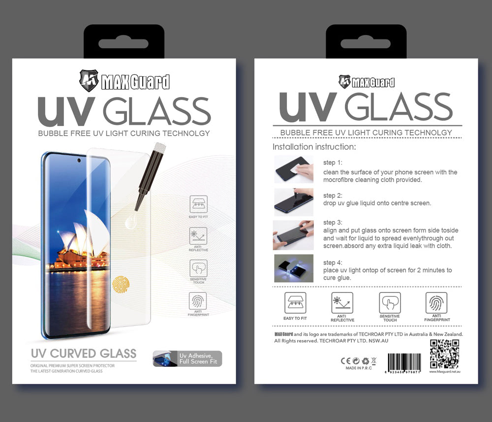 Samsung UV light glue glass screen protector