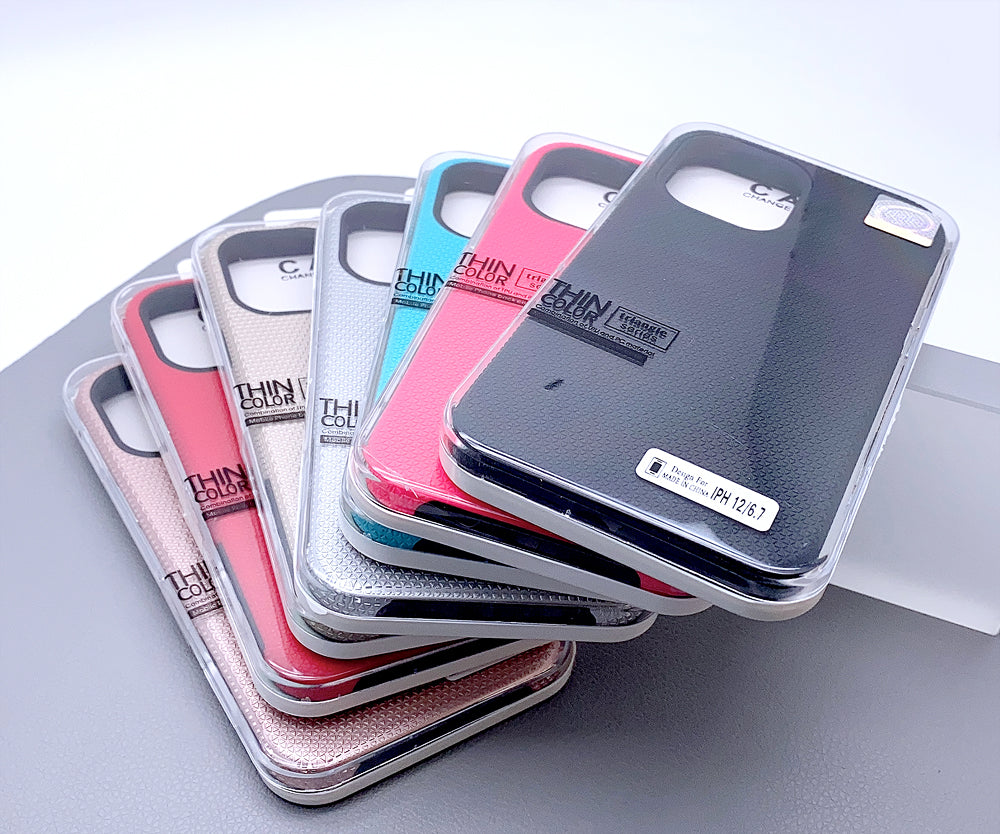 iPhone 15 6.1 triangle series thin color back baocai case