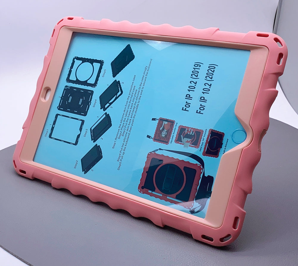 iPad Pro 11 2021 waving robo case with strap and shoulder ( Air 4 /Air 5 /pro 11 2020/2018 fit )