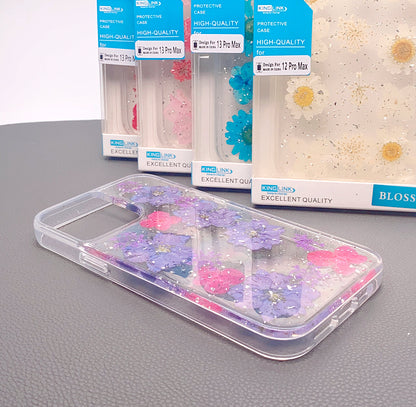 iPhone 15 Pro max 6.7 real flower blossom case