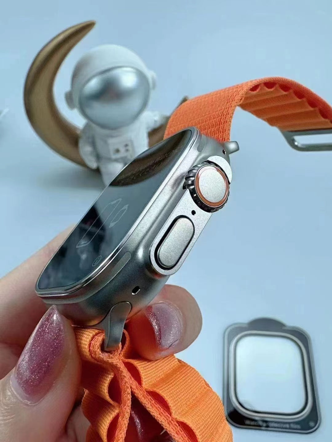 Aluminium glass screen protector For Apple Watch