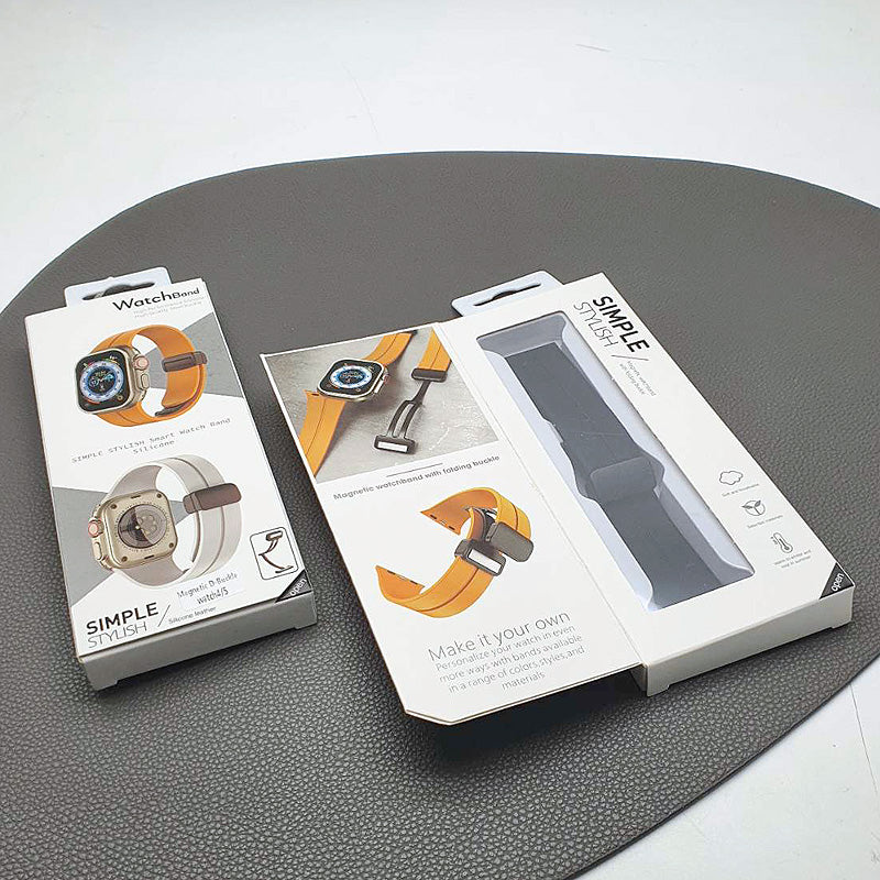 Samsung watch band with magnetic D-Buckle