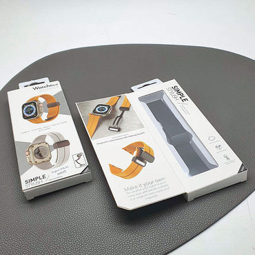 Samsung watch band with magnetic D-Buckle