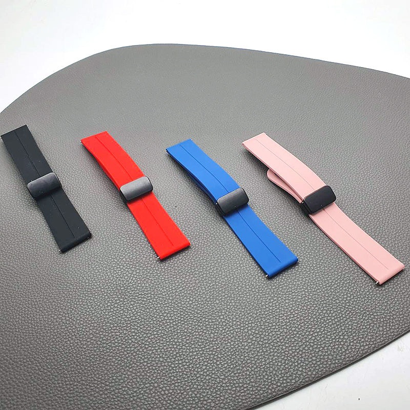 Samsung watch band with magnetic D-Buckle
