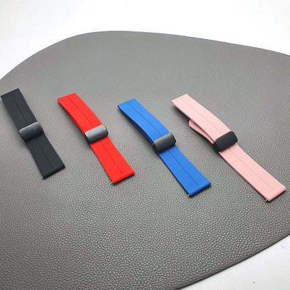 Samsung watch band with magnetic D-Buckle