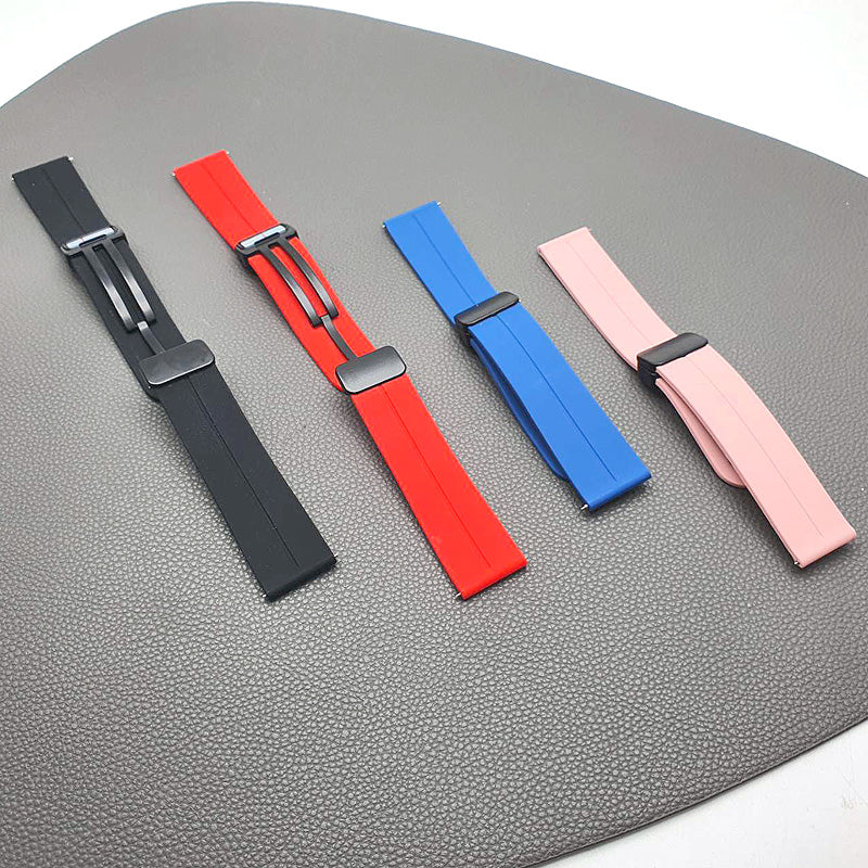 Samsung watch band with magnetic D-Buckle