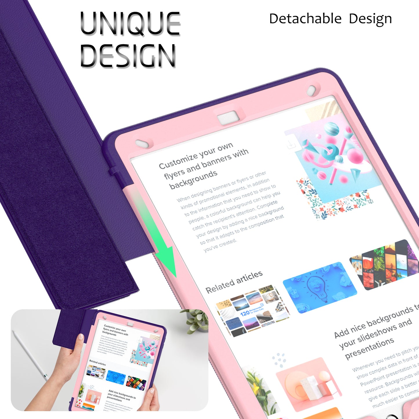 iPad Pro 11 2020 otter flip iPad case ( Air 4 /Air 5 /pro 11 2021/2018 fit )