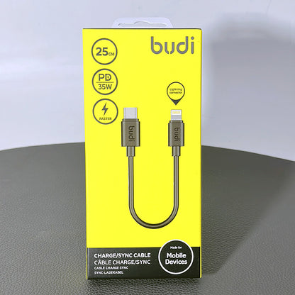 Budi 25cm PD 35W Fast Type-C to Lightning Cable DC023TL025
