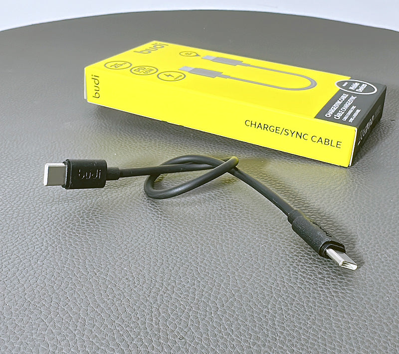 Budi 25cm PD 65W Fast Type-C to Type-C Cable  DC023TT025B