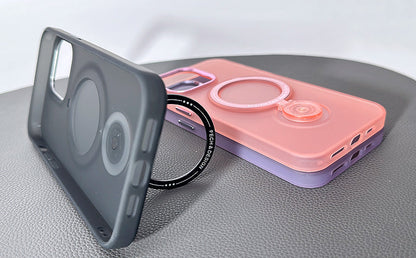 iPhone 13 6.1 Kinglink ring magsafe with rotation kickstand phone case (14 6.1 fit)