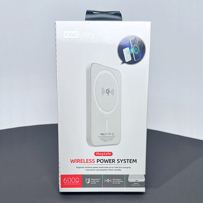 Kinglink 6000 mah MagSafe wireless power system bank KW060