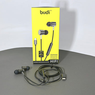 Budi HIFI MIC headphone for iOS/Android earphone EP02