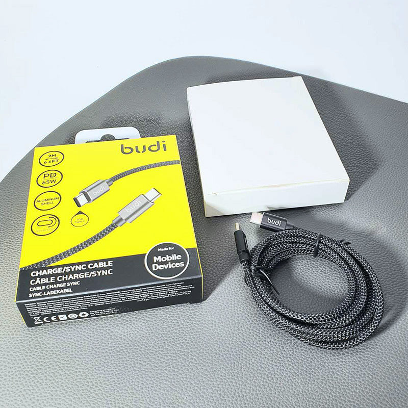 Budi 2m PD 65W Type-C to Type-C cable DC206TT20