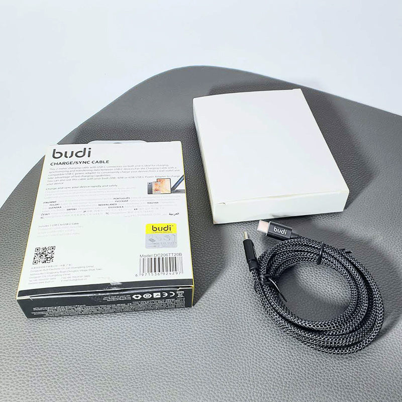 Budi 2m PD 65W Type-C to Type-C cable DC206TT20