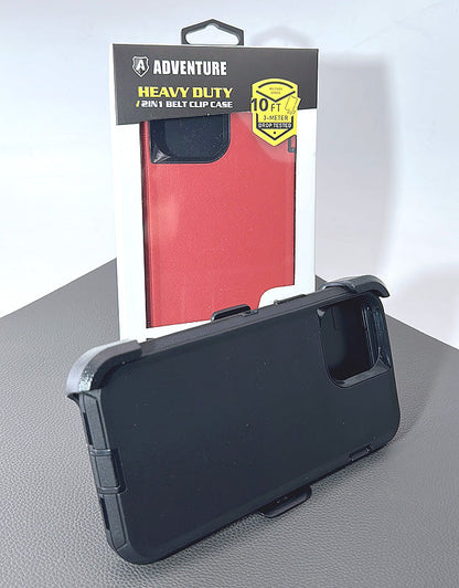 iPhone 15 Pro max 6.7 Adventure heavy duty 2 in 1 belt clip case