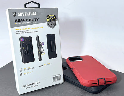 iPhone 15 Pro 6.1 Adventure heavy duty 2 in 1 belt clip case