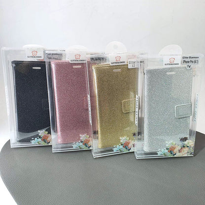 iPhone 11 6.1 glitter Bluemoon wallet case