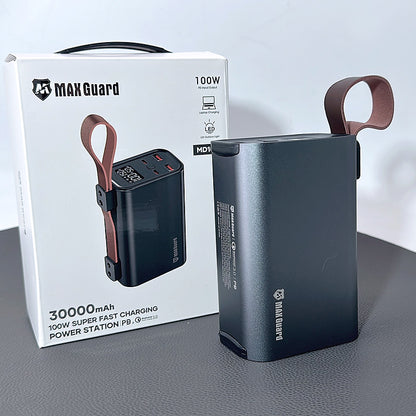 Maxguard 30000 mah PD 100W super fast charging power bank for laptop MD100W