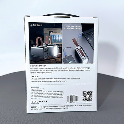 Maxguard 30000 mah PD 100W super fast charging power bank for laptop MD100W