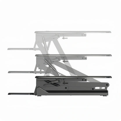 ONLINE Sit Stand Desk Adjustable Riser Ergonomic Work Station 730x590mm GLD07S