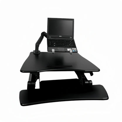 ONLINE Sit Stand Desk Adjustable Riser Ergonomic Work Station 730x590mm GLD07S