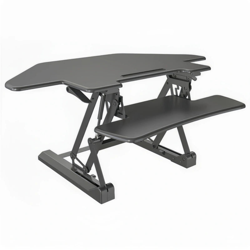 ONLINE Sit Stand Desk Adjustable Riser Ergonomic Work Station Corner 1000x600mm GLD07T