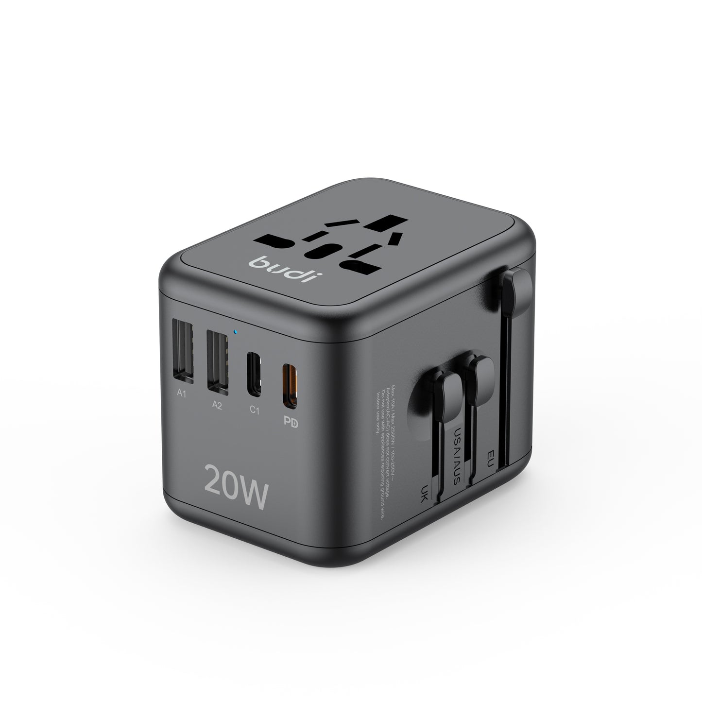 Budi AC358B20 PD 20W Global Travel Charger