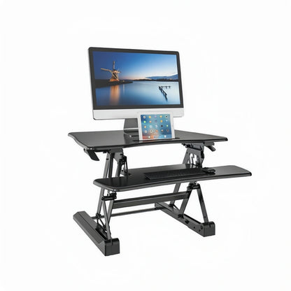 ONLINE Sit Stand Desk Adjustable Riser Ergonomic Work Station 730x590mm GLD07S