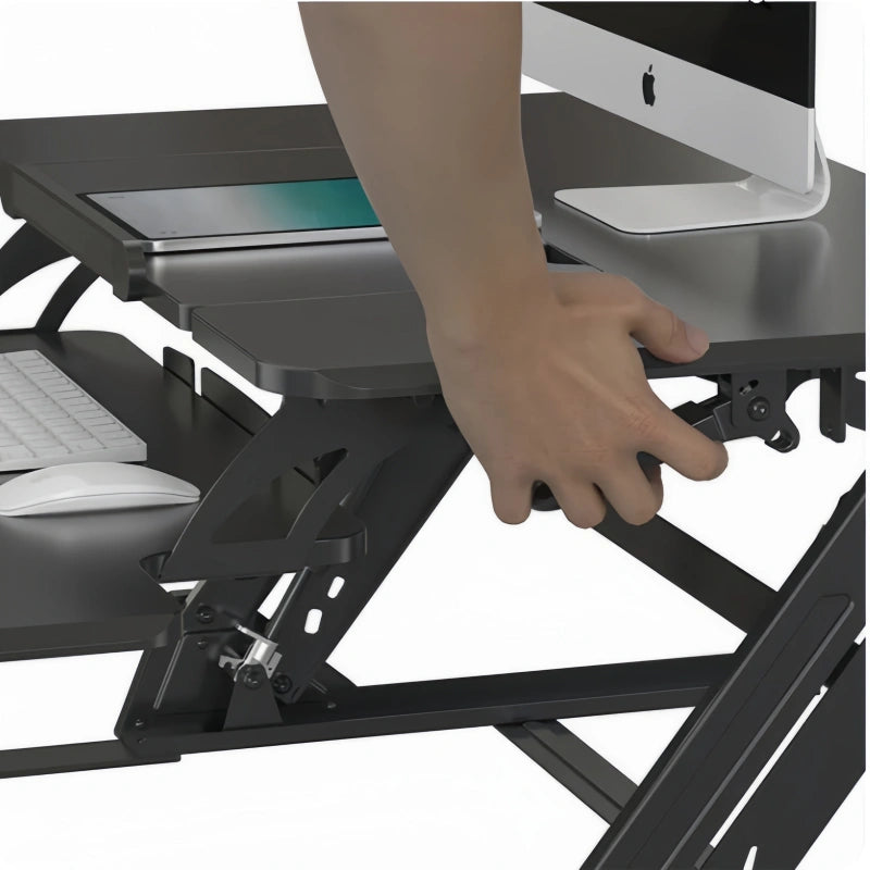 ONLINE Sit Stand Desk Adjustable Riser Ergonomic Work Station 890x522mm GSD06B